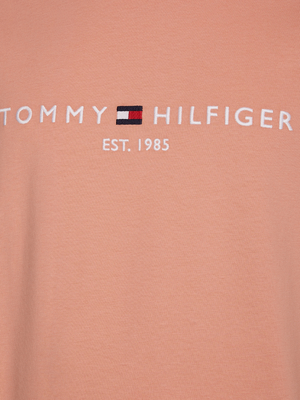 Tommy Hilfiger pánské lososové triko Logo - L (SNA)