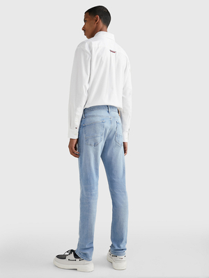 Tommy Hilfiger pánské modré džíny Bleecker - 34/32 (1AC)