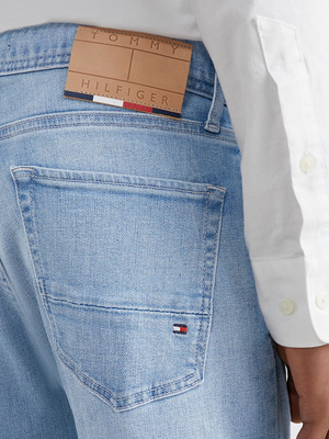Tommy Hilfiger pánské modré džíny Bleecker - 34/32 (1AC)
