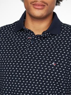 Tommy Hilfiger pánské modré polo triko Micro - M (0GZ)