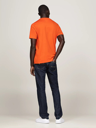 Tommy Hilfiger pánské oranžové tričko - L (SFQ)