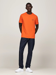 Tommy Hilfiger pánské oranžové tričko - L (SFQ)
