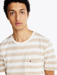 Tommy Hilfiger pánské pruhované triko - S (0FA)