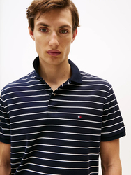 Tommy Hilfiger pánské tmavě modré polo triko - S (0A7)