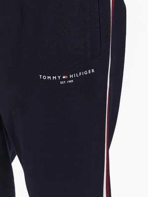 Tommy Hilfiger pánské tmavě modré tepláky Global stripe - S (DW5)