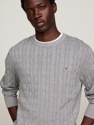 Tommy Hilfiger pánský šedý svetr - XL (P91)