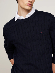 Tommy Hilfiger pánský tmavě modrý svetr - S (DW5)