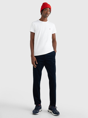 Tommy Hilfiger pánské bílé triko Slim - L (YBR)