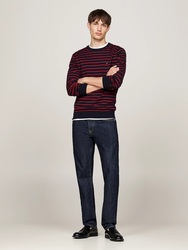Tommy Hilfiger pánský pruhovaný svetr  - M (0A5)
