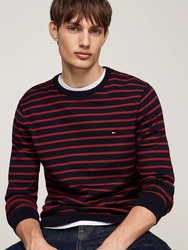 Tommy Hilfiger pánský pruhovaný svetr  - M (0A5)