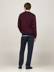 Tommy Hilfiger pánský pruhovaný svetr  - M (0A5)