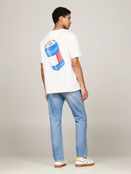 Tommy Jeans pánské bílé tričko - XS (YBH)