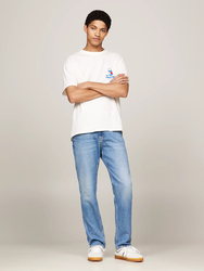 Tommy Jeans pánské bílé tričko - XS (YBH)