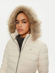 Tommy Jeans dámská béžová bunda - S (ACG)