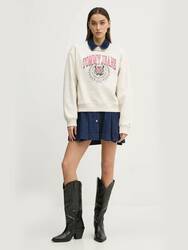 Tommy Jeans dámská béžová mikina - XS (AE3)
