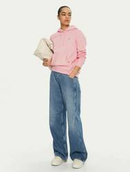 Tommy Jeans dámská růžová mikina - S (TPF)