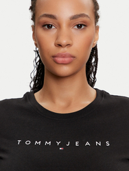 Tommy Jeans dámské černé tričko - S (BDS)