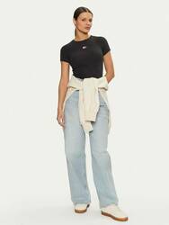 Tommy Jeans dámské černé tričko - L (BDS)