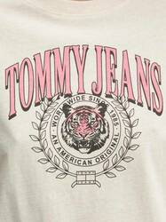 Tommy Jeans dámské béžové tričko - XS (AE3)