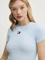 Tommy Jeans dámské modré tričko - XS (DSC)