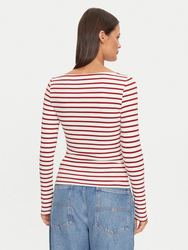 Tommy Jeans dámské pruhované tričko - L (XIT)