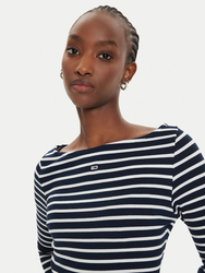 Tommy Jeans dámské pruhované tričko - XS (C1G)