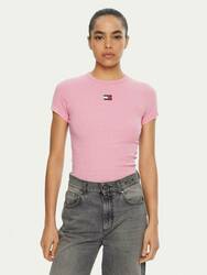 Tommy Jeans dámské růžové tričko - L (TVW)