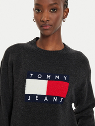 Tommy Jeans dámský černý svetr - L (HEV)