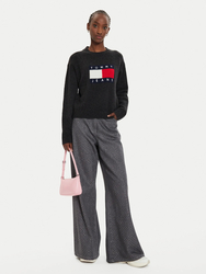 Tommy Jeans dámský černý svetr - L (HEV)