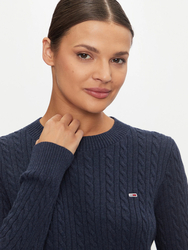 Tommy Jeans dámský  modrý svetr - M (DRO)
