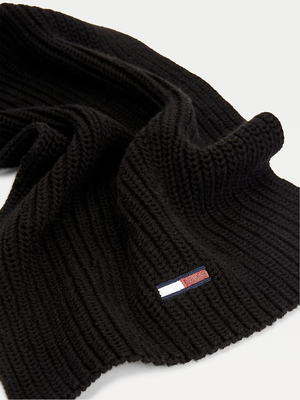 Tommy Jeans pánská černá zimní šála  - OS (BDS)