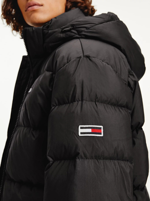 Tommy Jeans pánská černá zimní bunda - L (BDS)