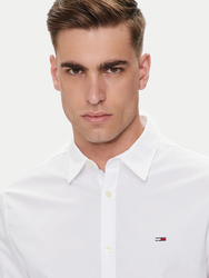Tommy Jeans pánská bílá košile - M (YBR)