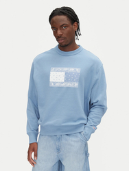 Tommy Jeans pánská světle modrá mikina - S (DY6)