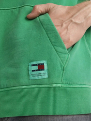 Tommy Jeans pánská zelená mikina - L (L30)