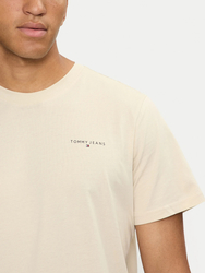 Tommy Jeans pánské béžové tričko - XXL (ACG)