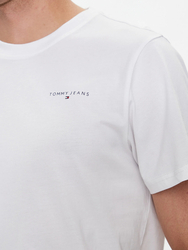 Tommy Jeans pánské bílé tričko - L (YBR)