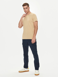 Tommy Jeans pánské béžové tričko - XL (AB9)