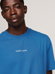 Tommy Jeans pánské modré tričko - L (C2T)