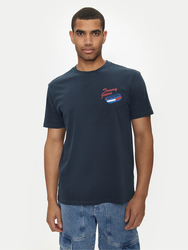 Tommy Jeans pánské modré tričko  - S (C1G)