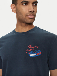 Tommy Jeans pánské modré tričko  - S (C1G)