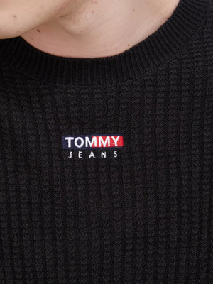 Tommy Jeans pánský černý svetr - M (BDS)