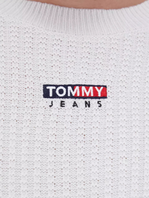 Tommy Jeans pánský světle šedý svetr  - L (PJ4)