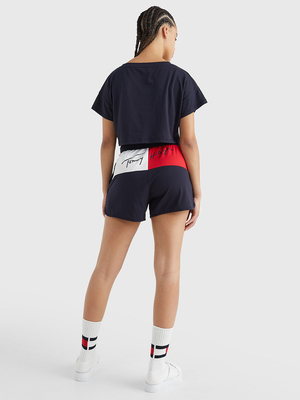 Tommy Hilfiger dámské tmavě modré šortky - S (DW5)