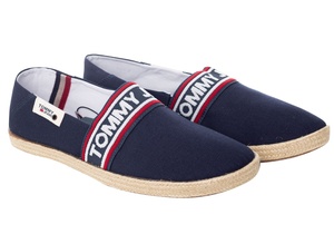 Tommy Hilfiger pánské tmavě modré espadrilky Summer