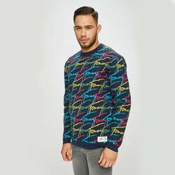 Tommy Hilfiger pánský tmavě modrý svetr Signature