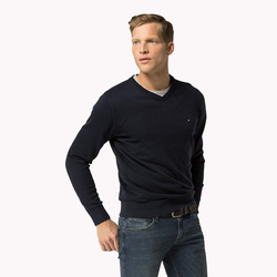 Tommy Hilfiger pánský tmavě modrý svetr Pacific