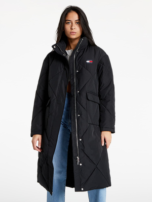 Tommy Jeans dámská černá bunda - L (BDS)
