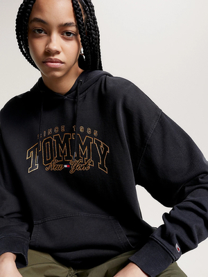 Tommy Jeans dámská černá mikina - S (BDS)