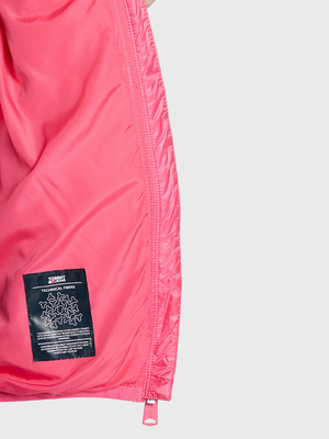Tommy Jeans dámská růžová prošívaná bunda - L (THW)